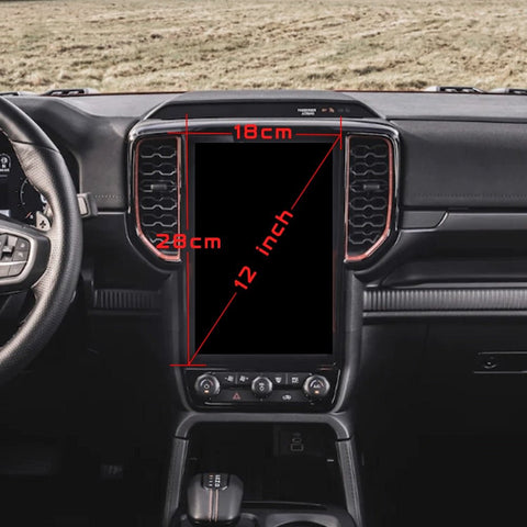 ABS Carbon Fibre Style Infotainment Screen Air Vent Panel to suit Next Gen Ranger / EverestInteriorNXG