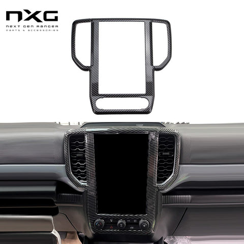 ABS Carbon Fibre Style Infotainment Screen Air Vent Panel to suit Next Gen Ranger / EverestInteriorNXG