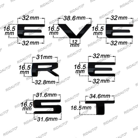 "EVEREST" 3D Lettering to suit Next Gen Everest (Bonnet or Rear Door)NXG