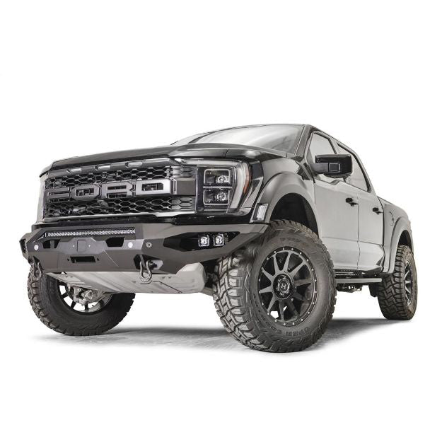 Fab Fours Matrix front bumper Ford F-150 Raptor angle view