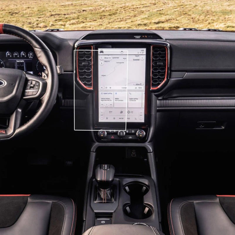 NXG 12in Screen Protector fitted to a Next Gen Ford Ranger & Everest (2022+)