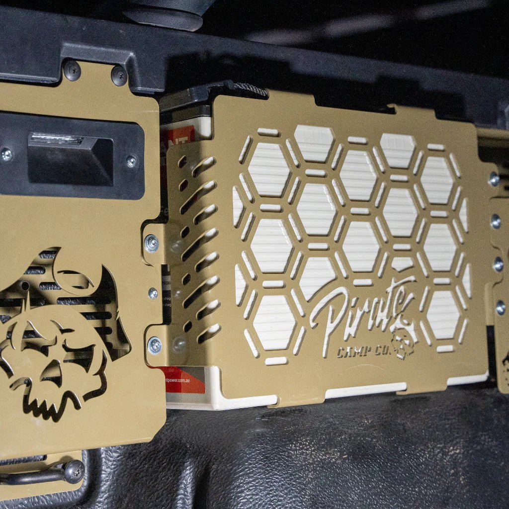 150Ah Tub Battery Mount on the Next Gen Ford Ranger & Raptor, finish detail