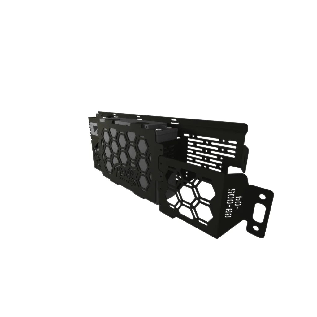 150Ah Tub Battery Mount on the Next Gen Ford Ranger & Raptor, close-up detail
