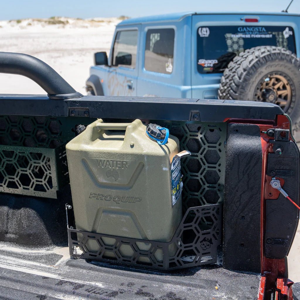 20L Jerry Can Mount on the Next Gen Ford Ranger & Raptor, finish detail