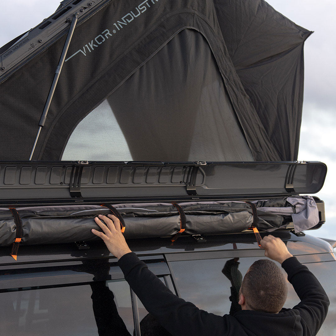 VIKOR 270 degree hard shell awning opening