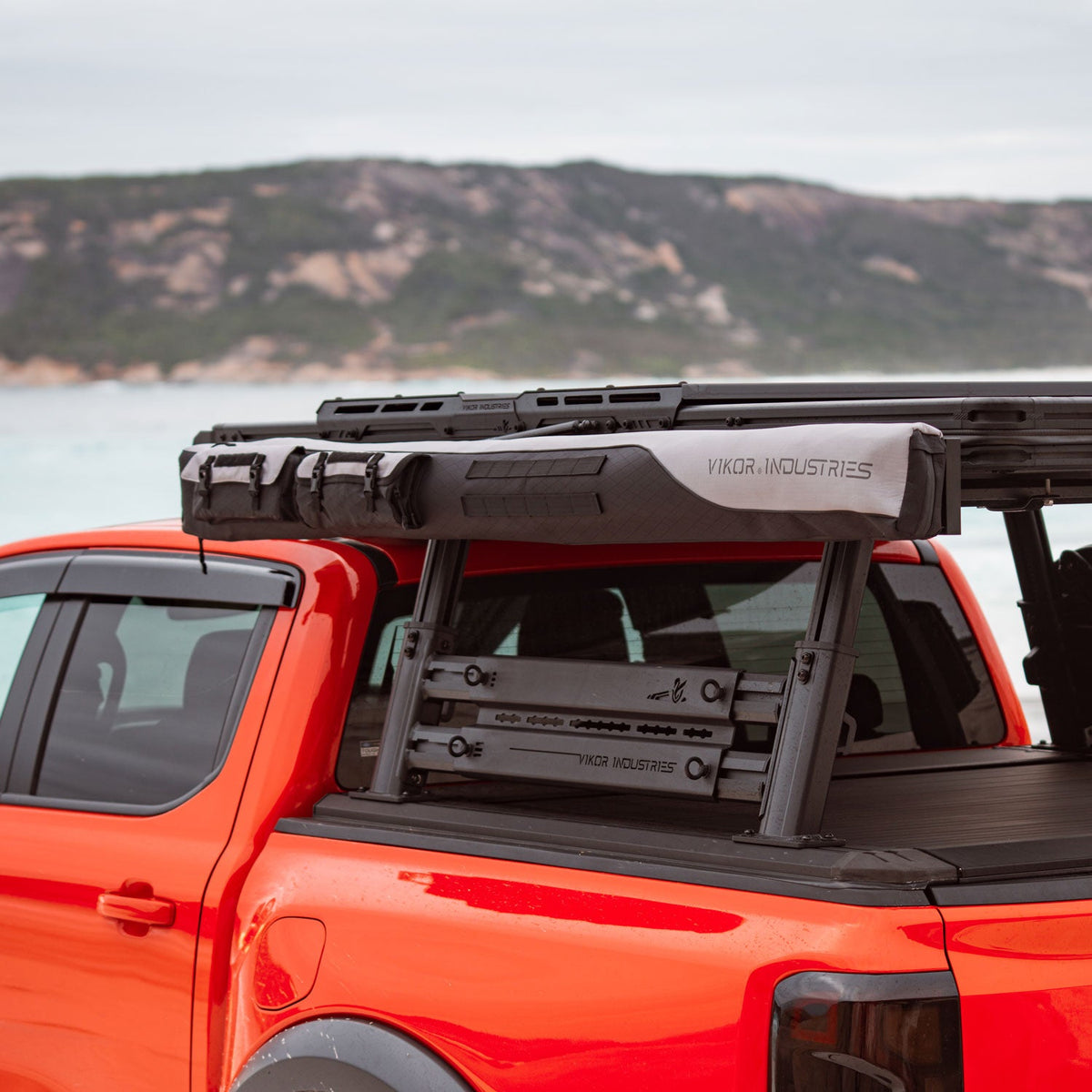 VIKOR 270 degree soft shell awning deployed