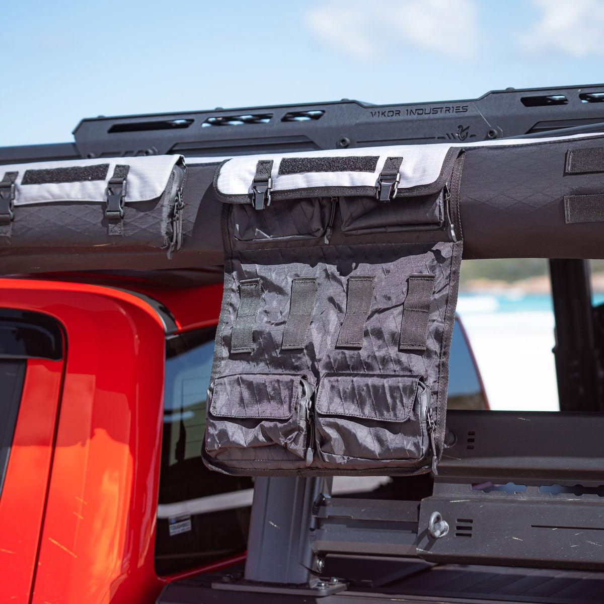 VIKOR 270 degree soft shell awning folding down