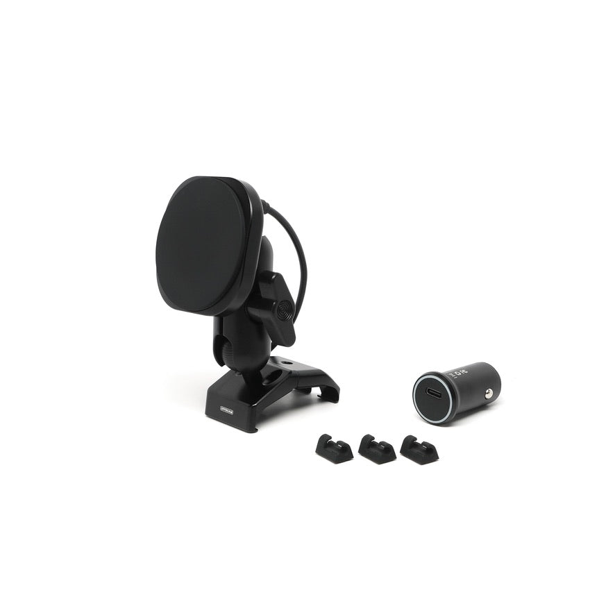 Offroam MagSafe-compatible phone mount with Qi2 charging, detail