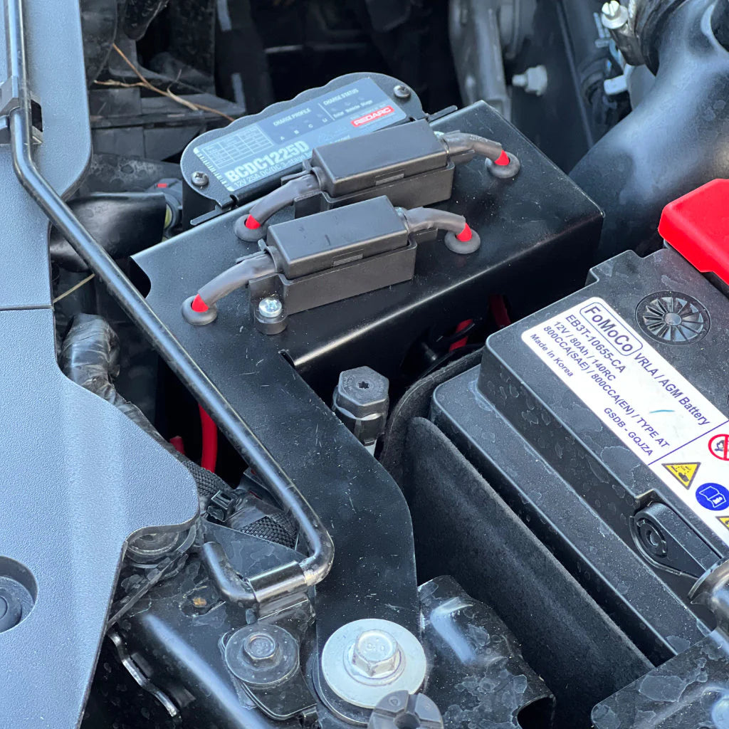 BCDC Accessory Mount on the Next Gen Ford Ranger & Everest, rear three-quarter view