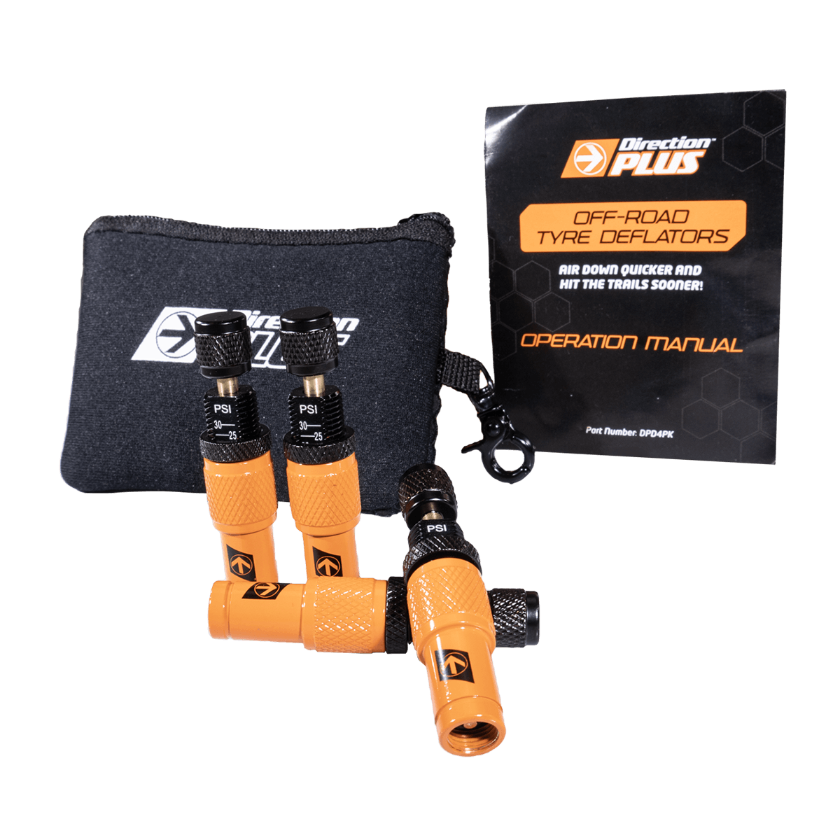 Tyre Deflators Kit on the Ford Ranger, Raptor & Everest, close-up detail