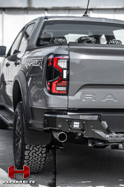 Hamer Nova Series Raptor rear bar showing LED work lights