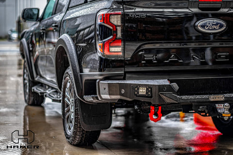 Hamer Nova Series rear bar for Next Gen Ford Ranger, rear three quarter