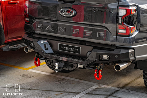 Hamer Nova Series rear bar for Next Gen Ranger Raptor, rear three quarter