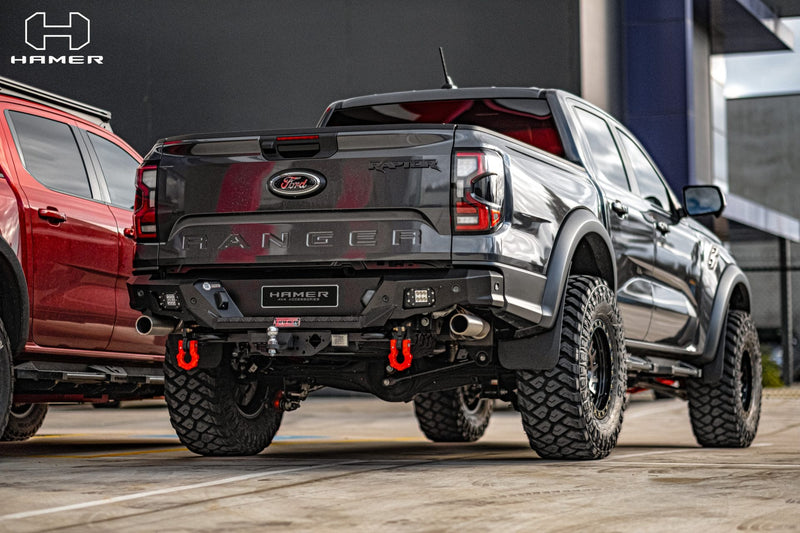 Hamer Nova Series rear bar fitted to a Next Gen Ford Ranger Raptor