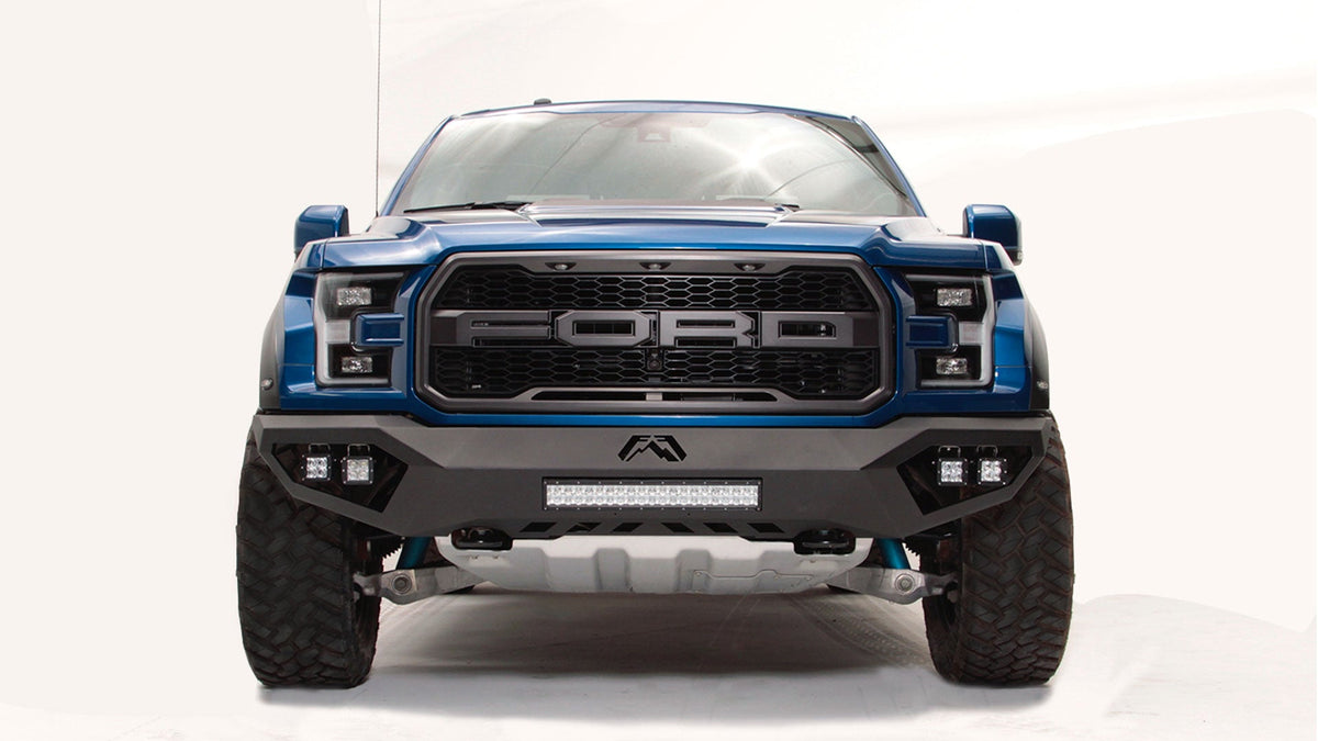 Fab Fours Vengeance front bumper Ford F-150 Raptor detail