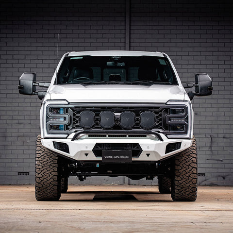 VIKOR Diablo pre-runner bull bar Ford F250 front view
