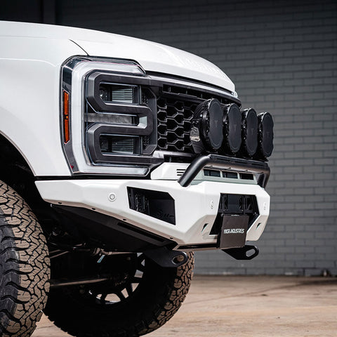 VIKOR Diablo pre-runner bull bar Ford F250 side view