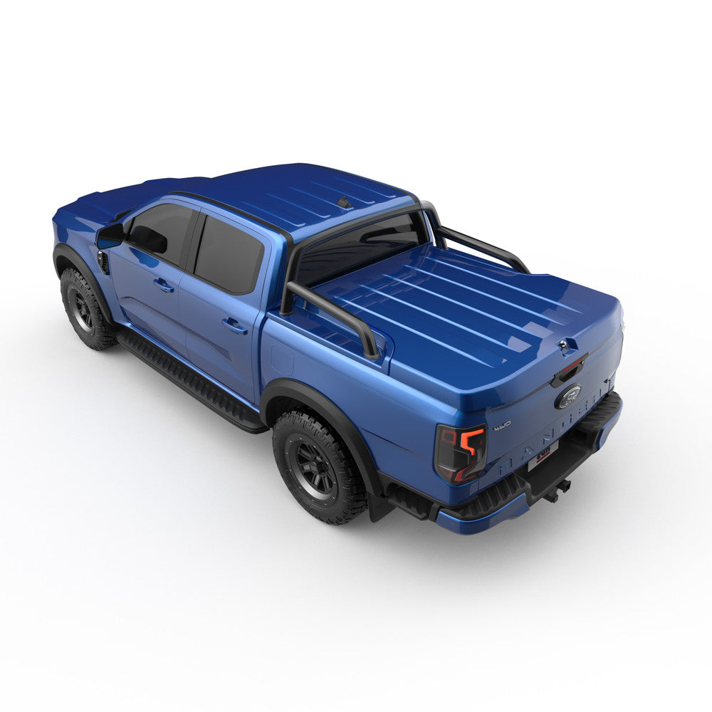EGR 3 piece hard lid rear view on Next Gen Ford Ranger