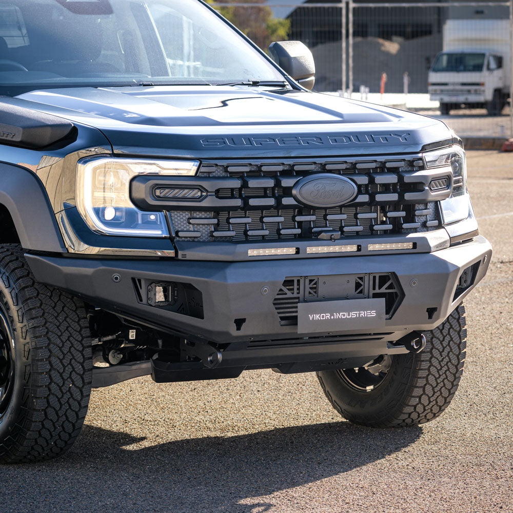 Diablo No Loop bull bar detail, Ford Ranger Super Duty