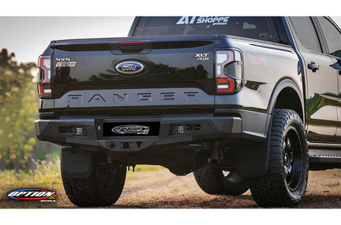 Option 4WD Fighter rear bar for Next Gen Ford Ranger, rear view