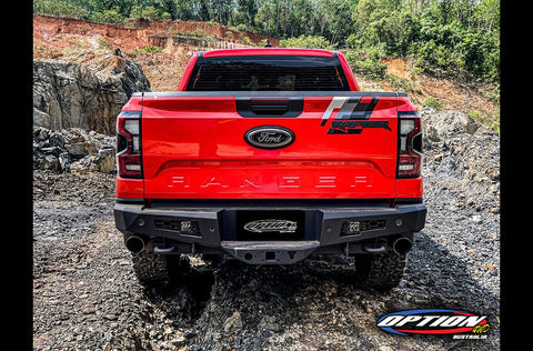 Option 4WD Fighter rear bar for Next Gen Ranger Raptor, rear detail