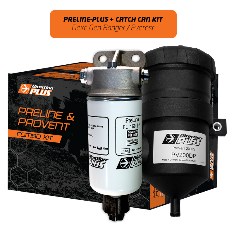Direction Plus 4cyl Filter & Catch Can for the Next Gen Ford Ranger & Everest (2022+)