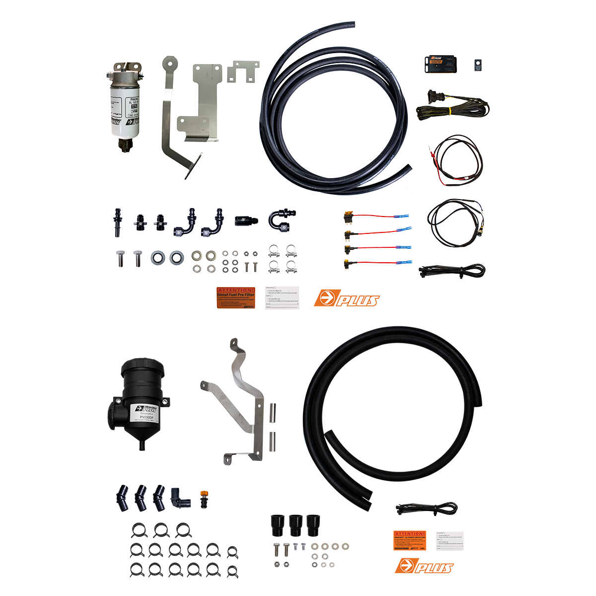 4cyl Filter & Catch Can on the Next Gen Ford Ranger & Everest, side view
