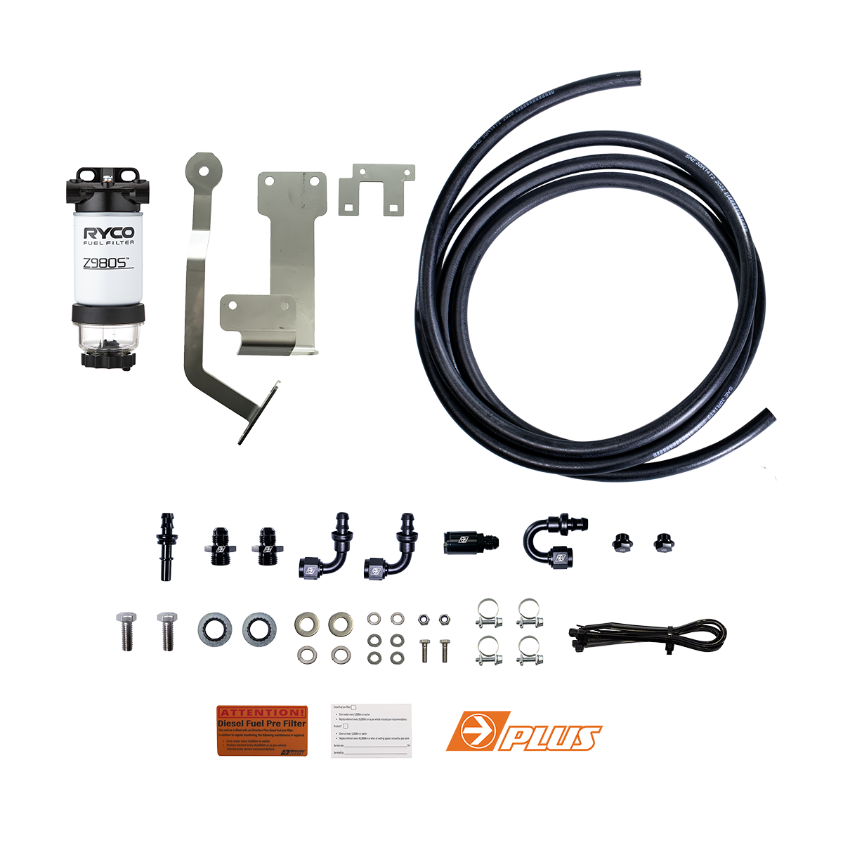 RYCO Pre-Filter Kit on the Next Gen Ford Ranger & Everest, side view