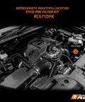 RYCO Pre-Filter Kit on the Ford Ranger & Everest Next-Gen, close-up detail