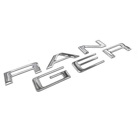 Tailgate Lettering Infill for the Ford Ranger Next-Gen, installed detail