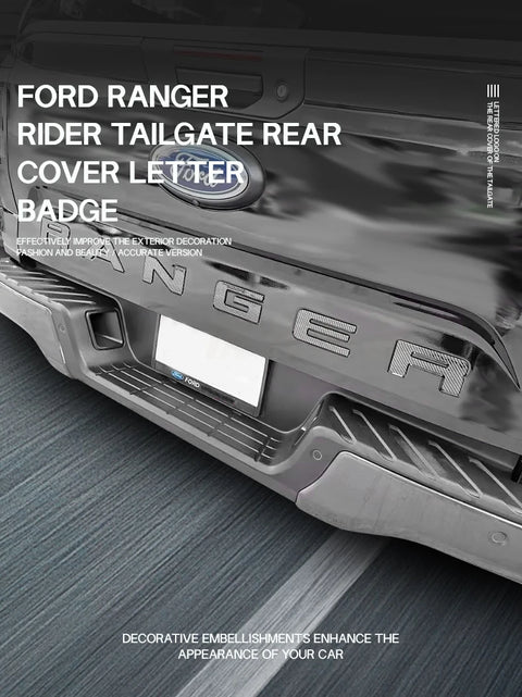 Tailgate Lettering Infill for the Ford Ranger Next-Gen, mounting detail