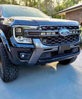 Light bar bracket fitted behind Ford Ranger Next-Gen grille