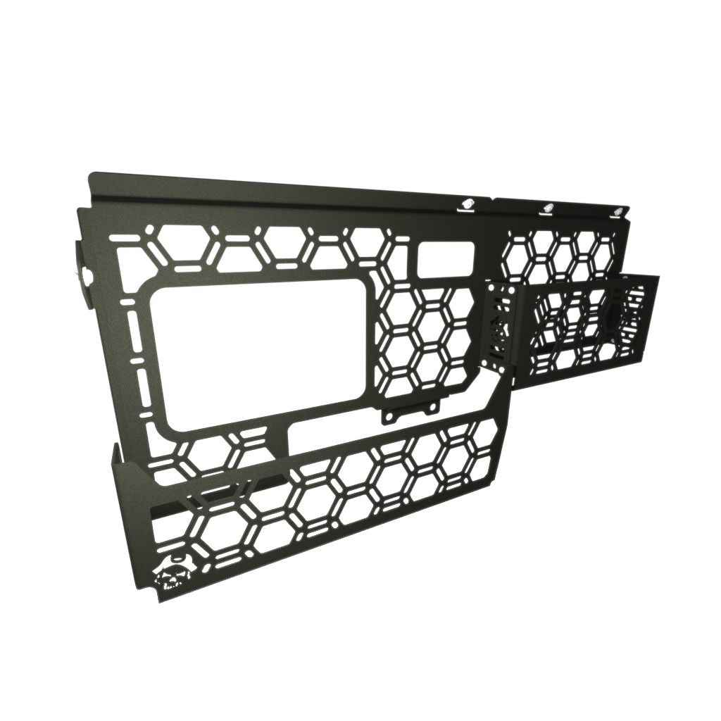 Pirate Camp Co molle panel and storage pockets for Ford Ranger Super Duty, Plastic tub liner with factory roller shutter (view 4)