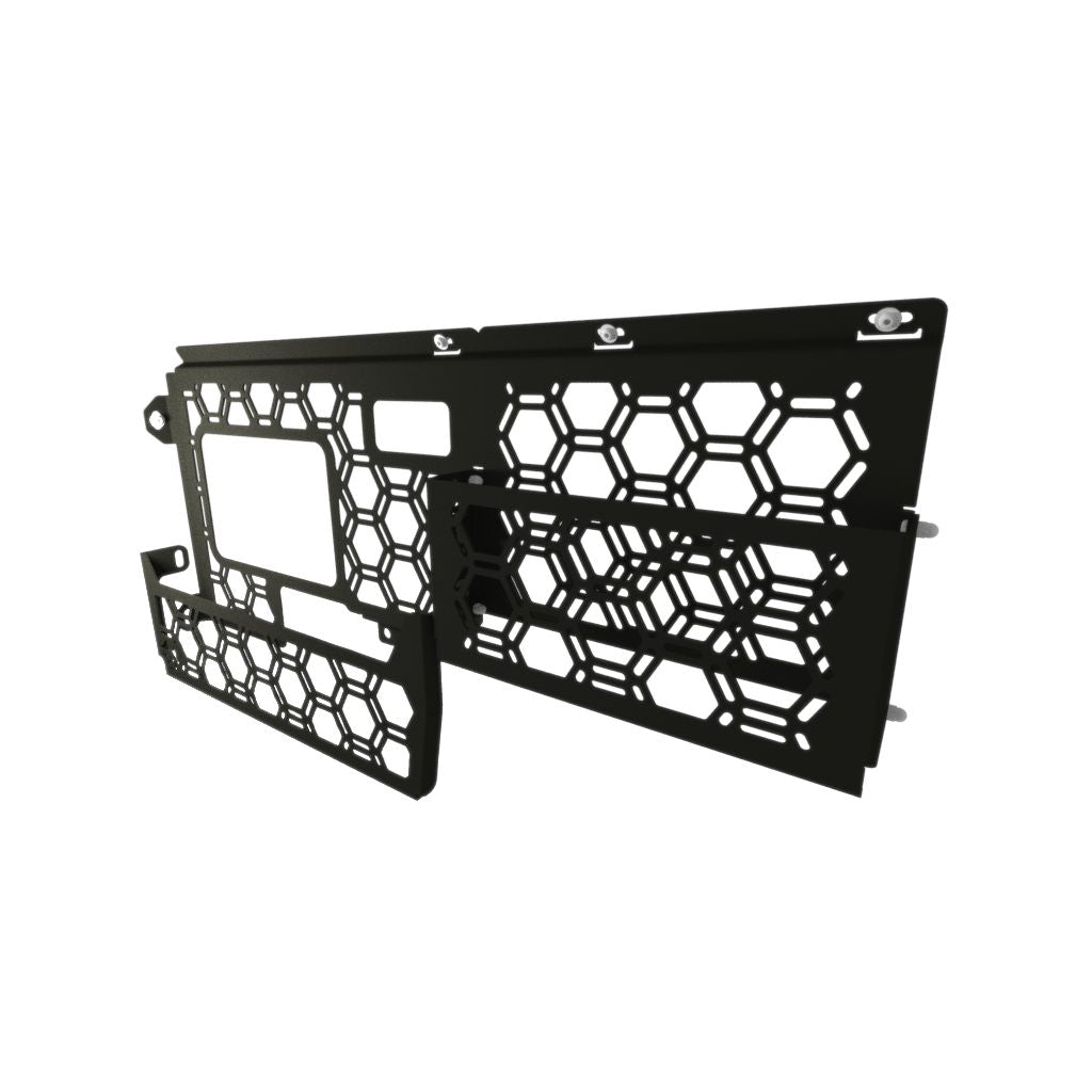 Pirate Camp Co molle panel and storage pockets for Ford Ranger Super Duty, Plastic tub liner with factory roller shutter (view 5)