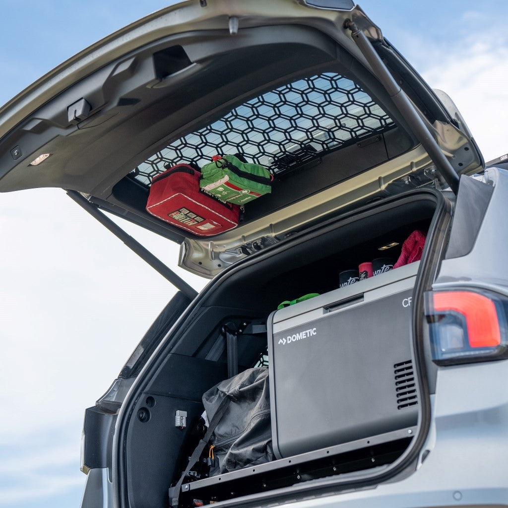 Everest rear molle window panel with gear attached