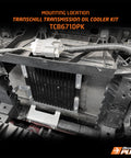 4cyl Transmission Cooler on the Ford Ranger & Everest Next-Gen, close-up detail