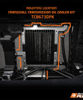 V6 Transmission Cooler on the Ford Ranger & Everest Next-Gen, close-up detail