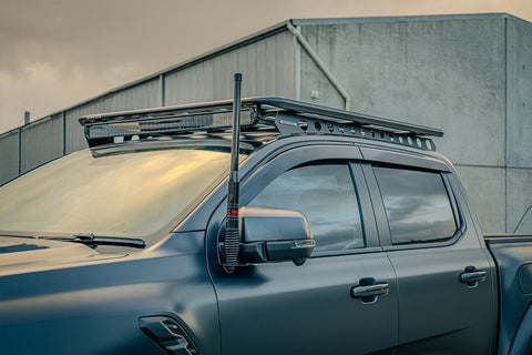 UHF Antenna Mirror Mount on Next Gen Raptor