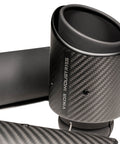 Raptor Exhaust Sandblast Black Carbon Tip Close Up