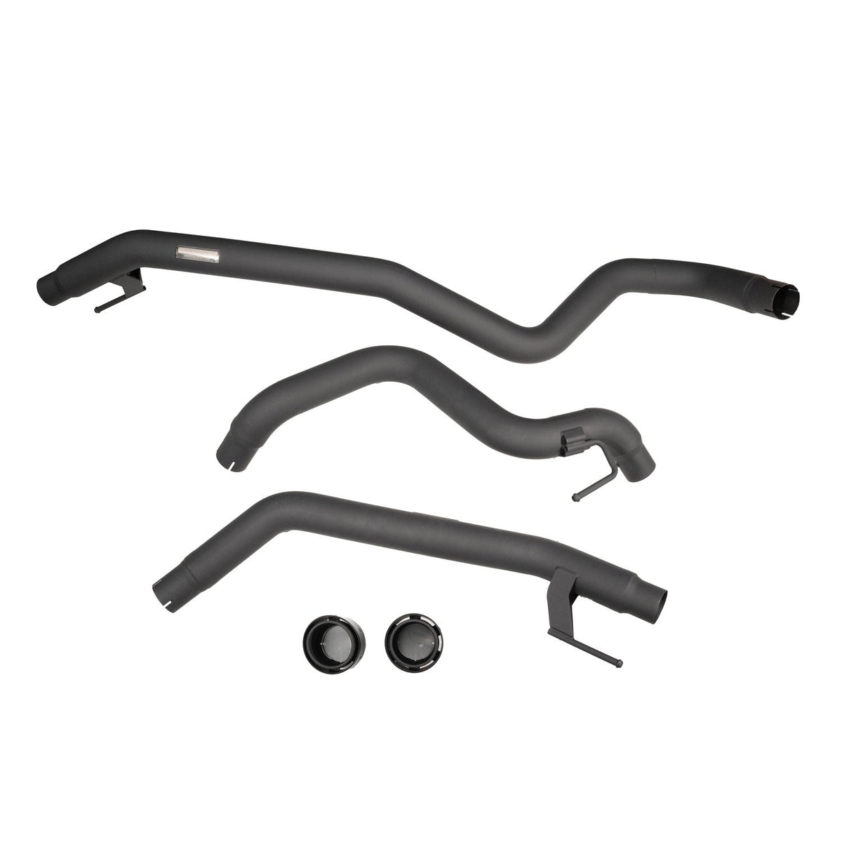 Raptor Axle-Back Exhaust - Sandblast Black Carbon Tips
