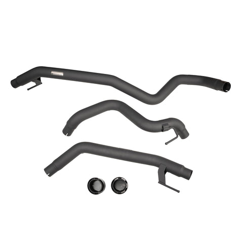 Raptor Axle-Back Exhaust - Sandblast Black Carbon Tips