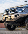 Detail of the single loop and powdercoat finish on the VIKOR Diablo pre-runner bar