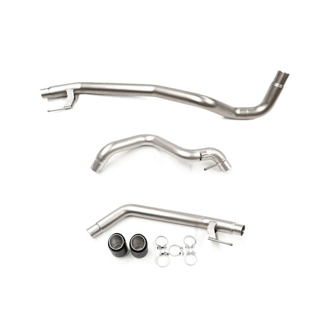 Raptor Axle-Back Exhaust - Sandblasted Stainless Steel