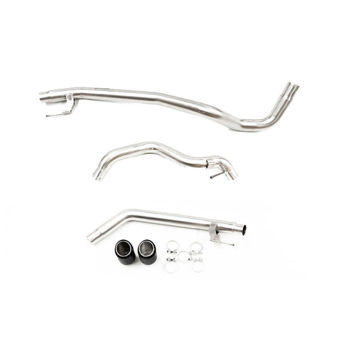Raptor Axle-Back Exhaust - Brushed Stainless Steel