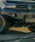 Close up of the Luxe Matte Black powdercoat on the VIKOR Diablo bull bar
