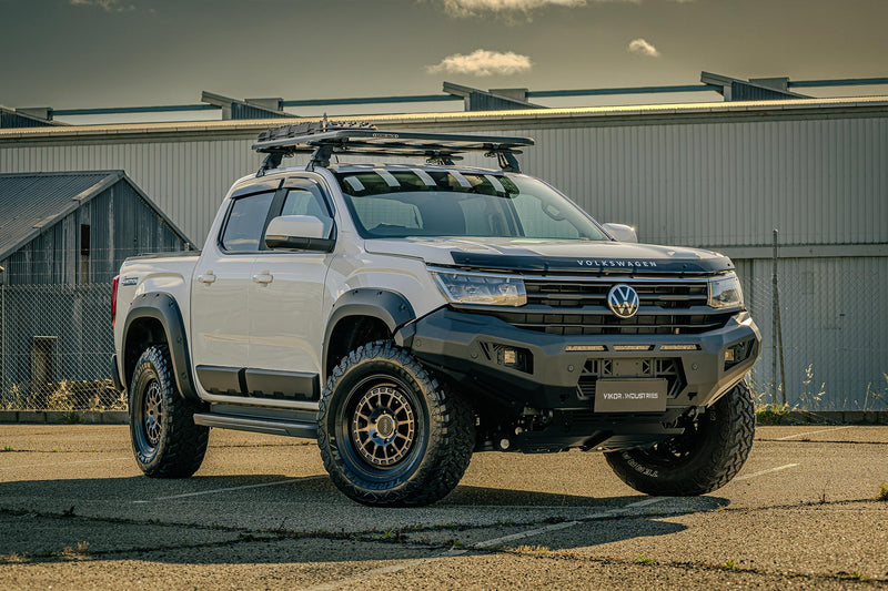 VIKOR Diablo no loop bull bar fitted to a Volkswagen Amarok NF