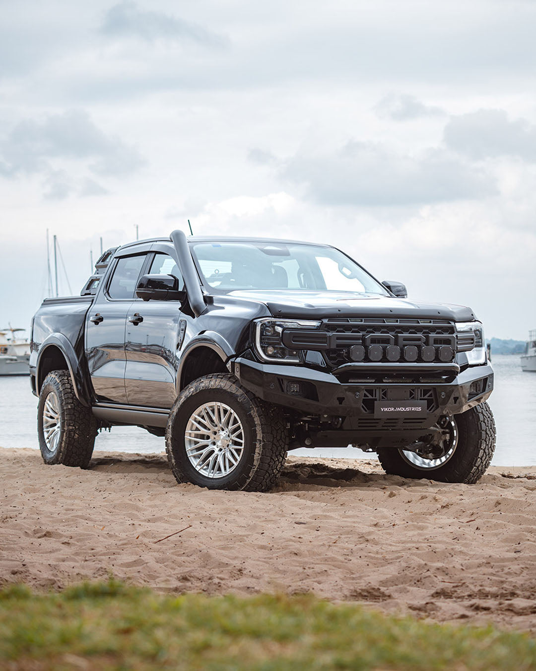 Modified Next Gen Ford Ranger with a VIKOR bull bar