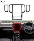 ABS Carbon Fibre Style Infotainment Screen Air Vent Panel to suit Next Gen Ranger / EverestInteriorNXG