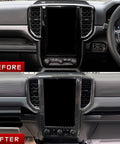 ABS Carbon Fibre Style Infotainment Screen Air Vent Panel to suit Next Gen Ranger / EverestInteriorNXG