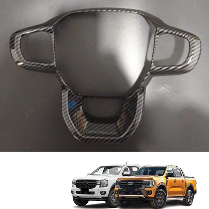 Steering Wheel Trim on the Next Gen Ford Ranger & Everest, close-up detail